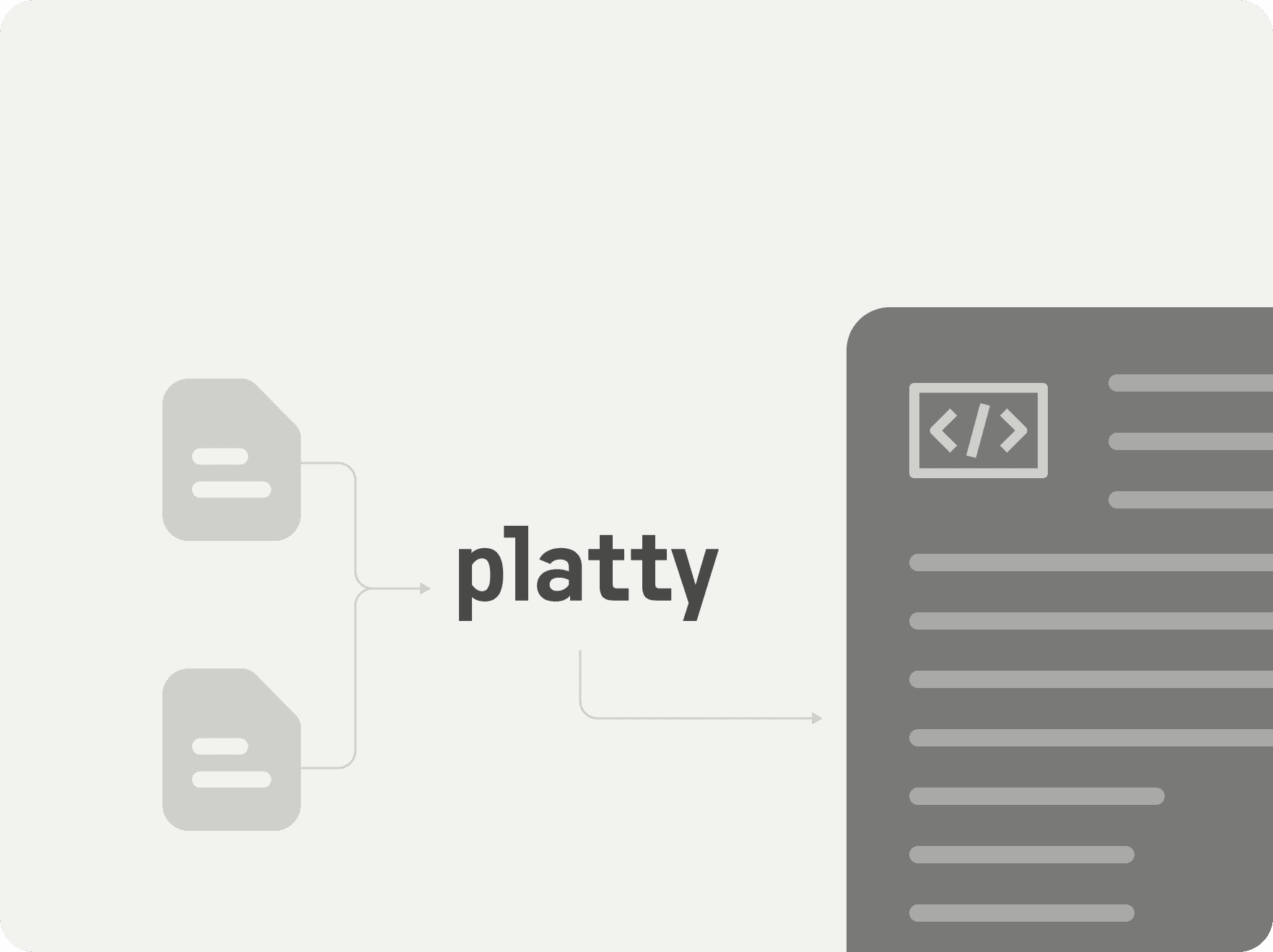 Platty screen showing spec-to-code conversion